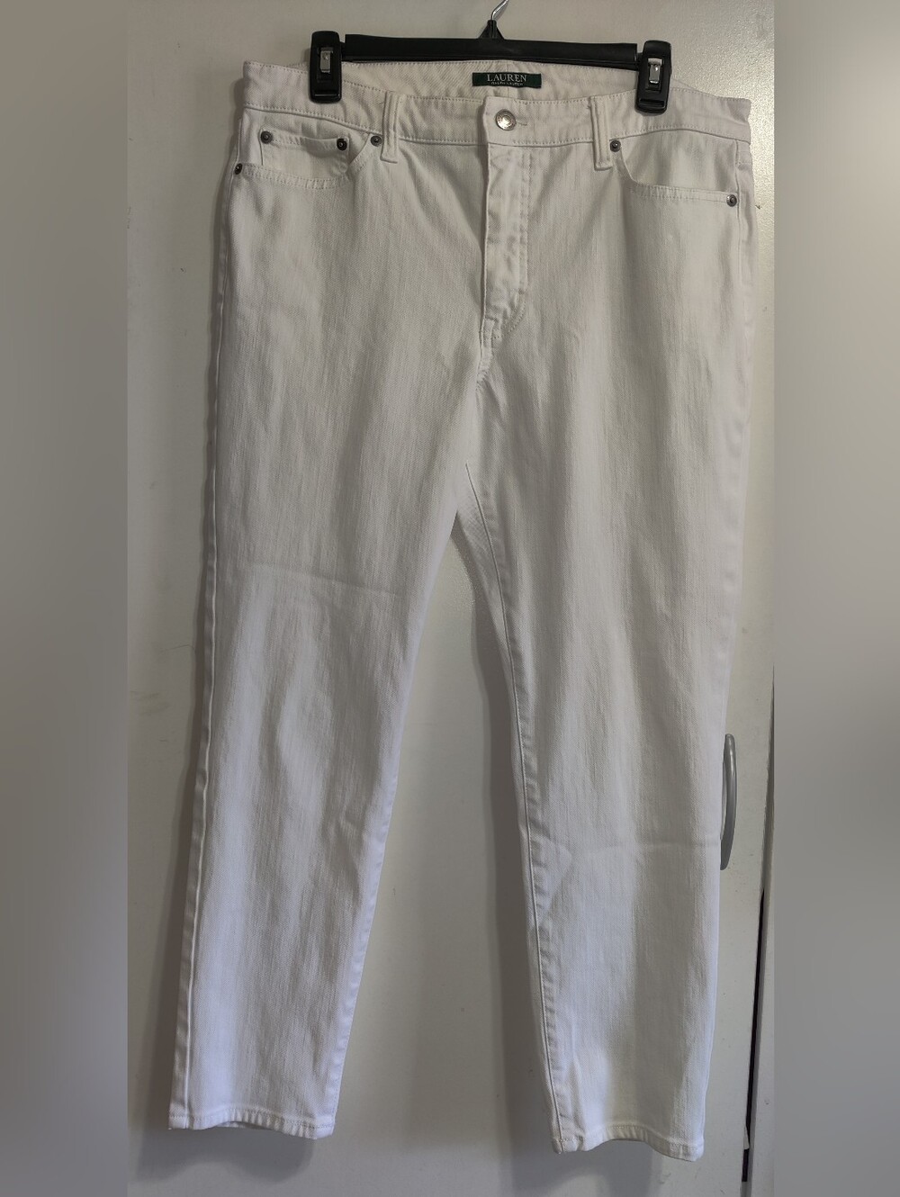 Lauren Ralph Lauren Slim Straight White Women's Jeans